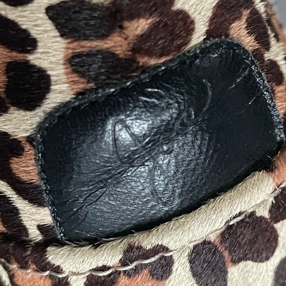 Joie calf skin leopard print shoes in excellent used condition size EU40/US10 - Picture 5 of 7